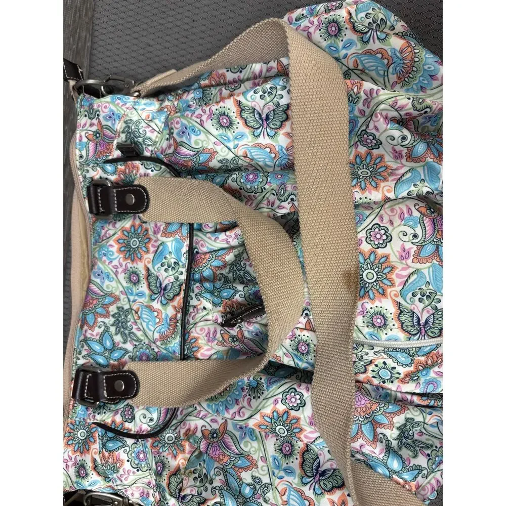 OiOi Paisley Baby Diaper Bag Large Multicolor Water Resistant Tote Baby Girl